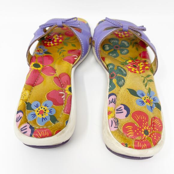 Umi Multicolor Floral Print Comfort Slip On Sandal - Picture 3 of 7